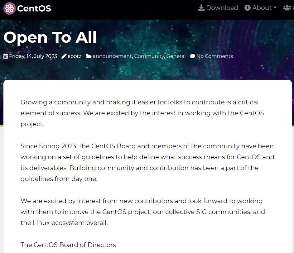 CentOS项目回应红帽开源事件