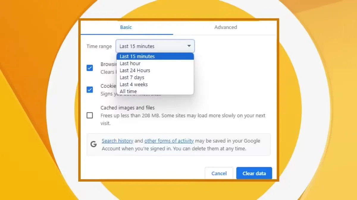 Chrome Canary新特性，可清理过去15分钟的浏览数据