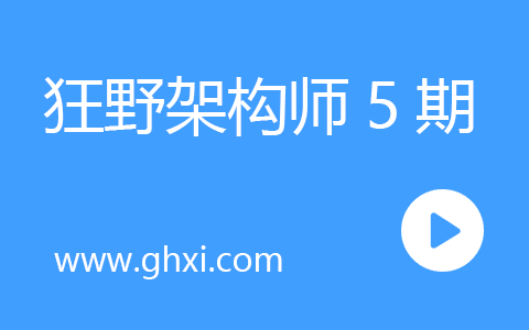 狂野架构师5期