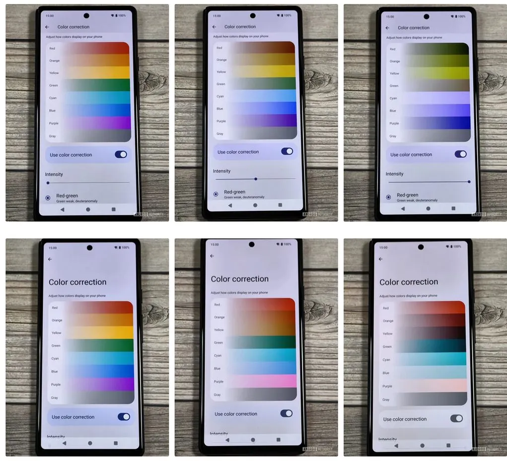 谷歌安卓 15 色彩校正将引入强度滑块，让色盲用户看得更清晰