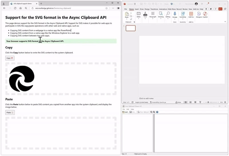 微软 Edge 124 浏览器引入新 API：支持复制、粘贴 SVG 格式图片