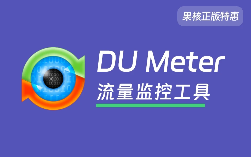 【正版特惠】DU Meter 网络连接流量数据监控工具软件