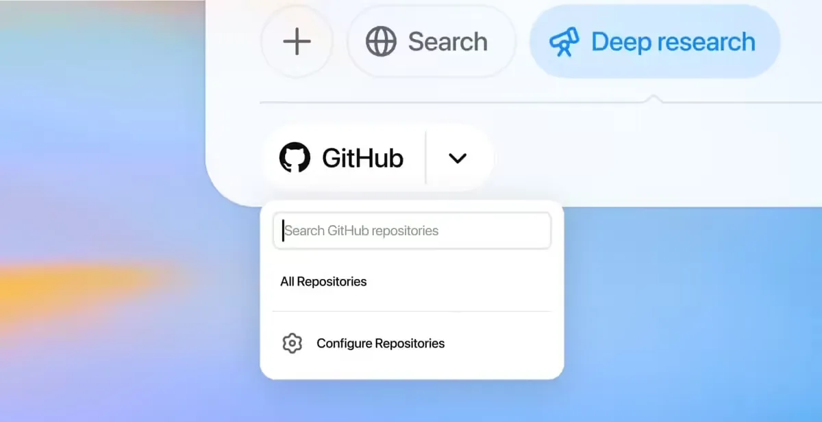 OpenAI ChatGPT 推首个深度研究连接器，可 AI 洞察 GitHub 代码库