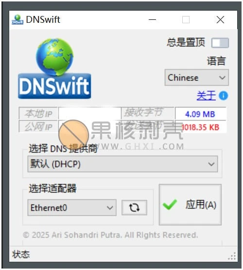 DNSwift(DNS切换工具) v1.1 中文版