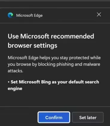 微软再出新招：向主力谷歌 Chrome 用户，推荐固定 Edge 浏览器至任务栏