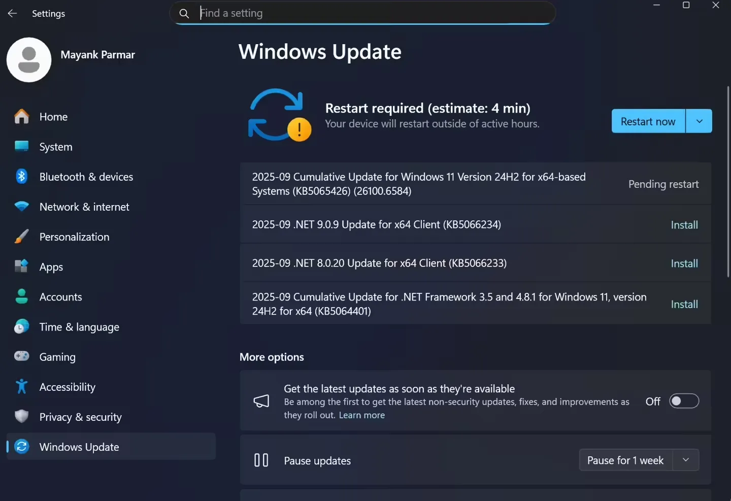 Win11 24H2 用户反馈微软 9 月累积更新安装失败、破坏文件共享