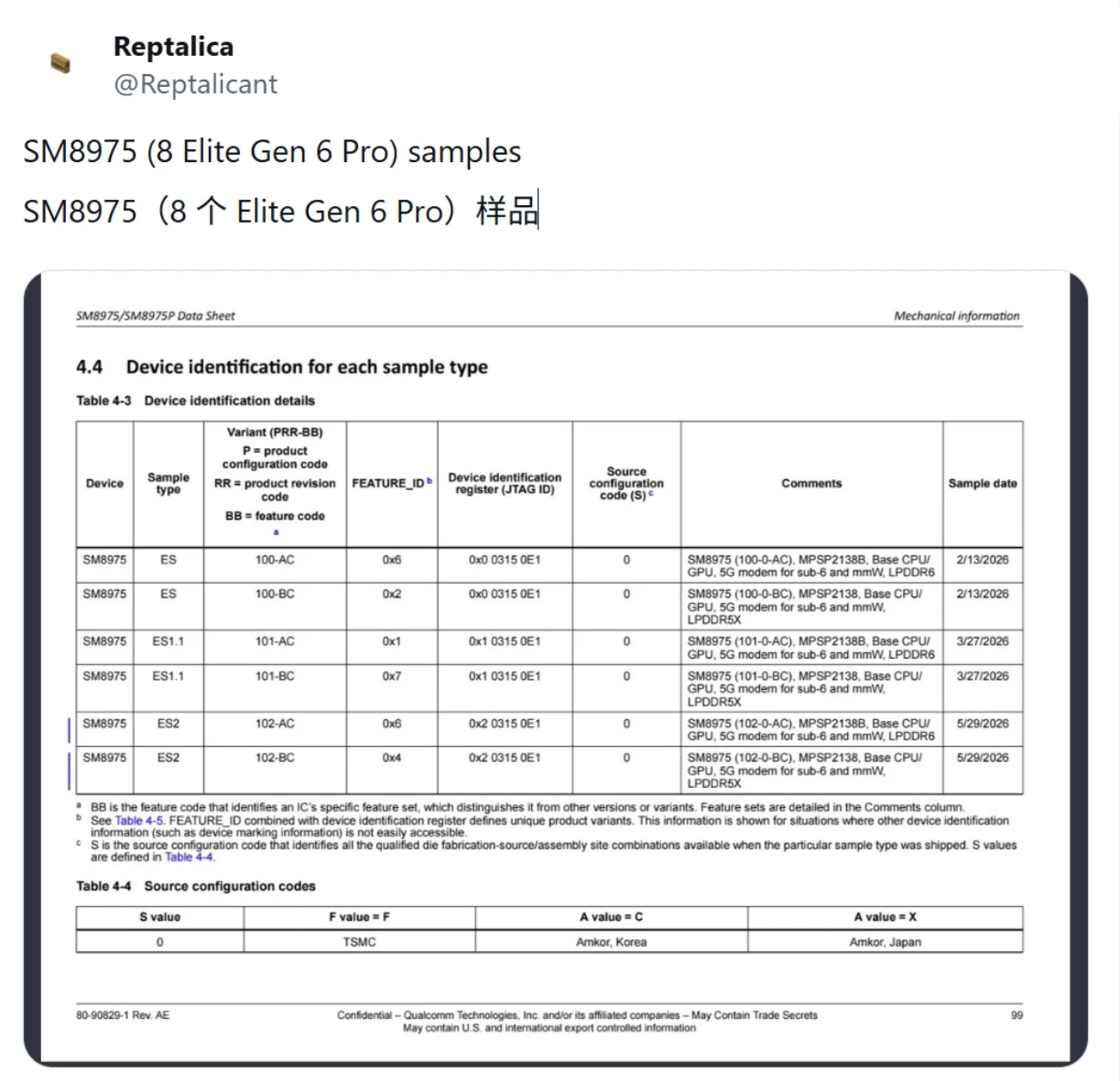 高通被曝测试 6 款骁龙 8 Elite Gen 6 Pro 样品：2nm 工艺，瞄准 2027 旗舰