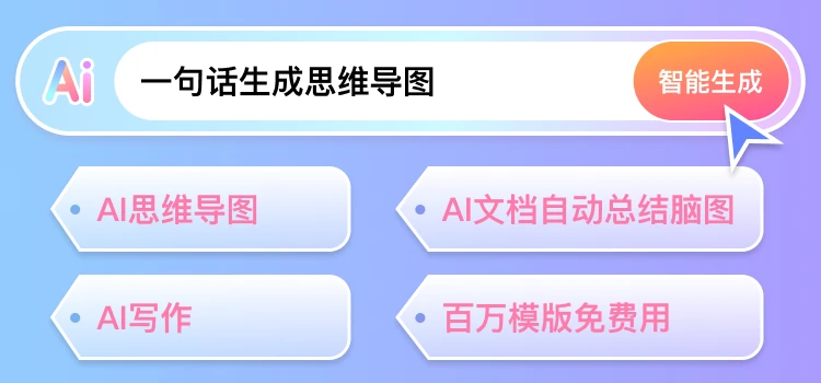 有它不用动手，一键 AI 生成思维导图，懒人必备！